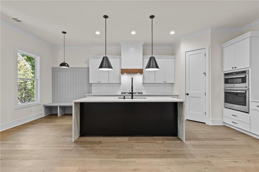 Furnished interior view inside a new home in , Buford (Image 9).