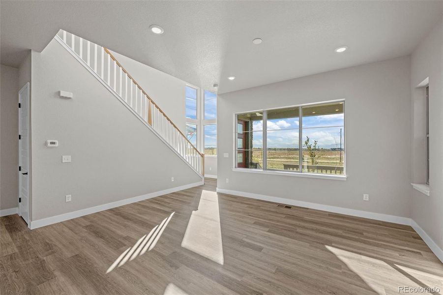 Spacious, unfurnished interior of a new home in Painted Prairie, Aurora (Image 29). Spacious, unfurnished interior of a new home in Painted Prairie, Aurora (Image 29).