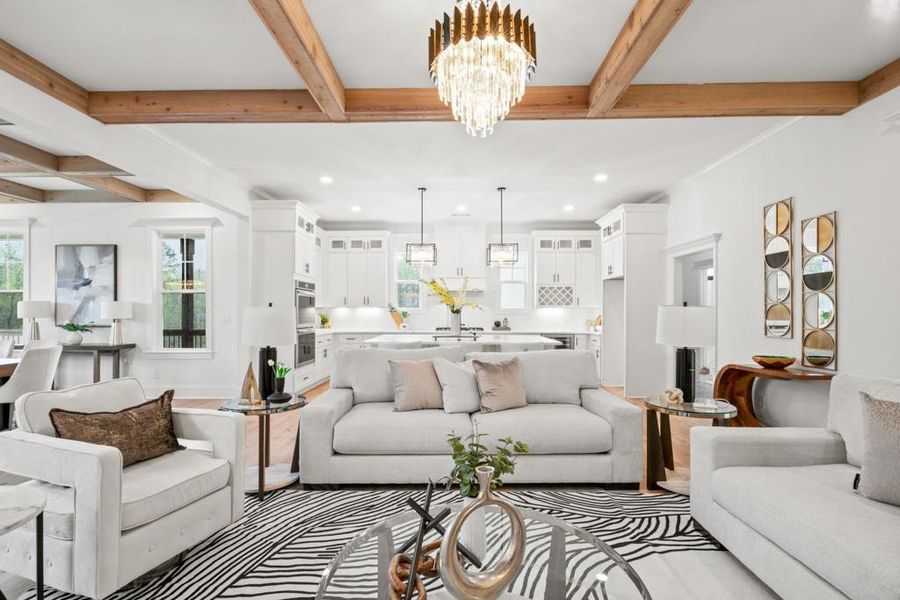 Furnished interior view inside a new home in , Dacula (Image 17).