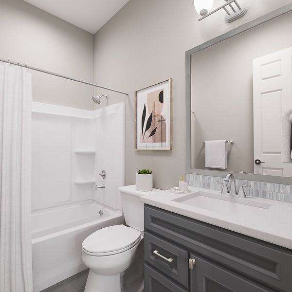 Representative furnished interior of a home built from the Spring Plan 50-2 by Tri Pointe Homes in Abel Ranch, Goodyear (Image 15).