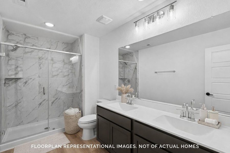 Furnished interior view inside a new home in Marvida, Cypress (Image 9).