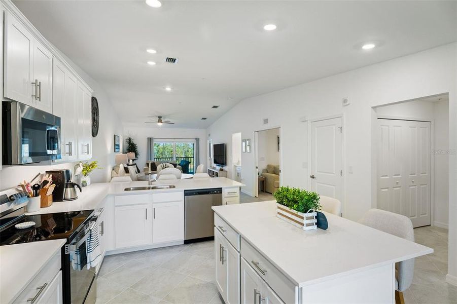 Furnished interior view inside a new home in , Punta Gorda (Image 27).
