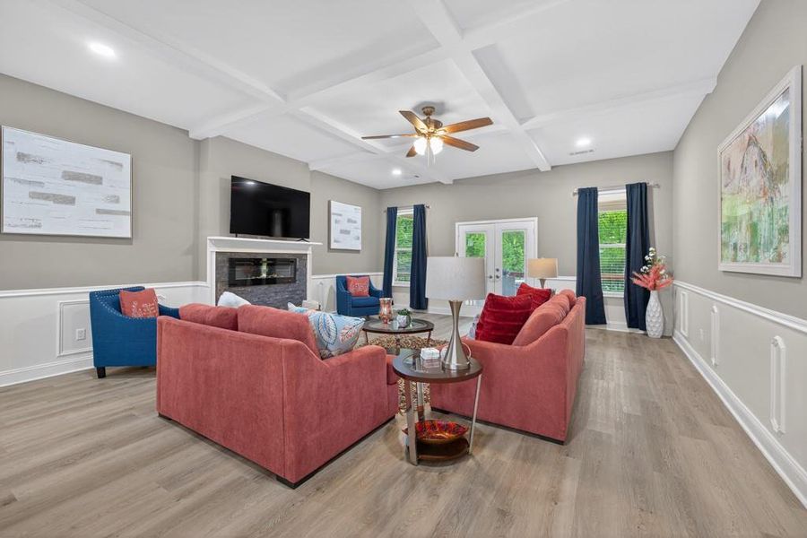 Furnished interior view inside a new home in , Oxford (Image 5).