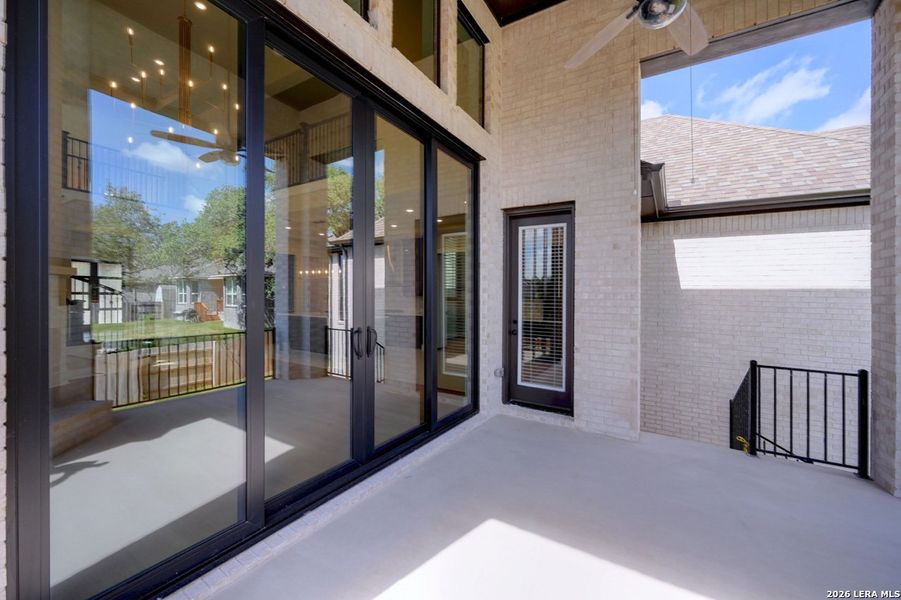 Exterior details and patio area of a home in La Cima, San Marcos (Image 3). Exterior details and patio area of a home in La Cima, San Marcos (Image 3).
