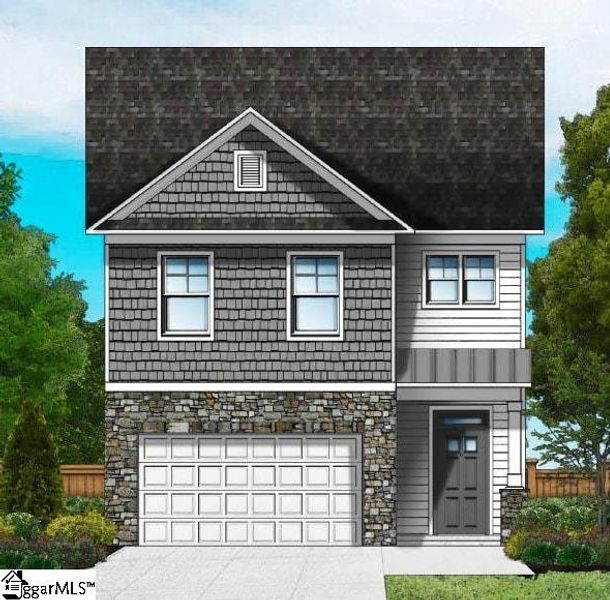 This charming residence features a classic archite