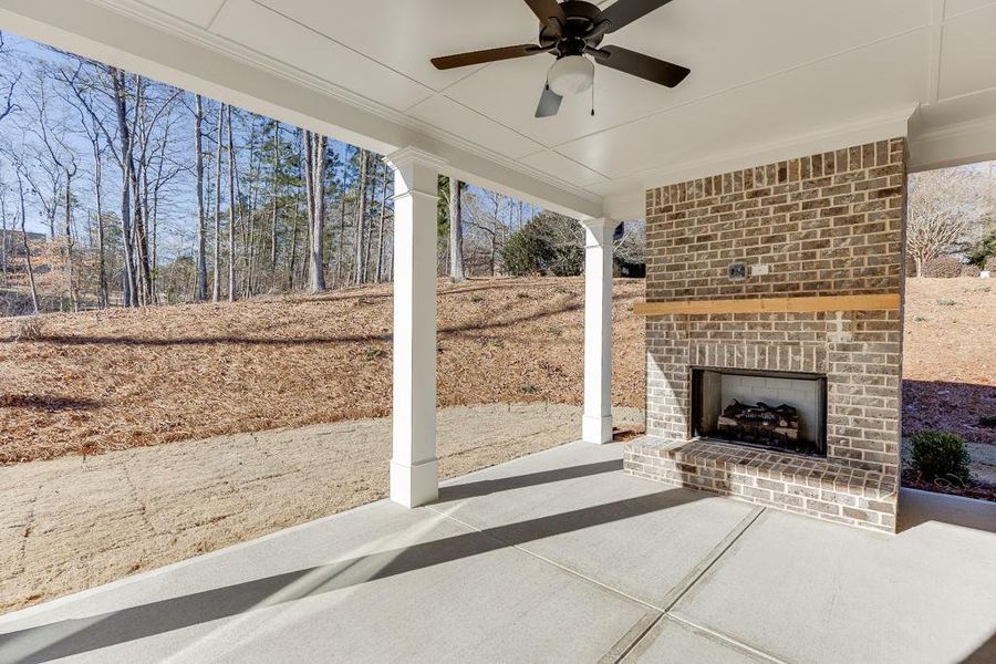 Exterior details and patio area of a home in , Bishop (Image 3). Exterior details and patio area of a home in , Bishop (Image 3).