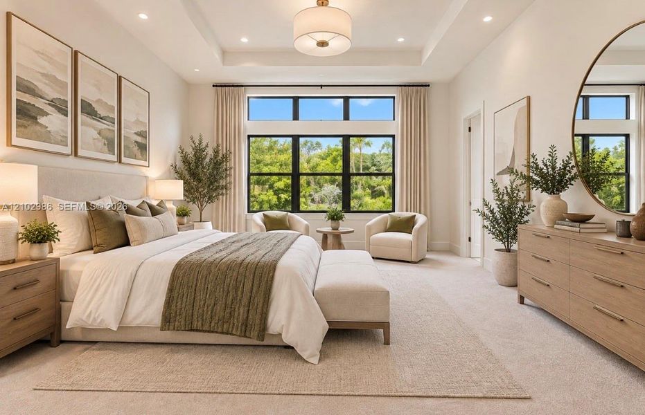 Furnished interior view inside a new home in , Boca Raton (Image 29).