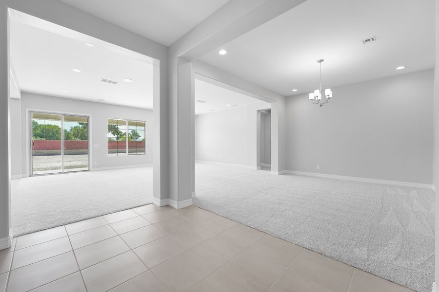Spacious, unfurnished interior of a new home in Ellsworth Ranch, Queen Creek (Image 34). Spacious, unfurnished interior of a new home in Ellsworth Ranch, Queen Creek (Image 34).