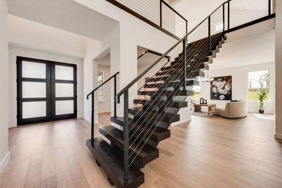 Furnished interior view inside a new home in Chatham Reserve, Providence Village (Image 9).