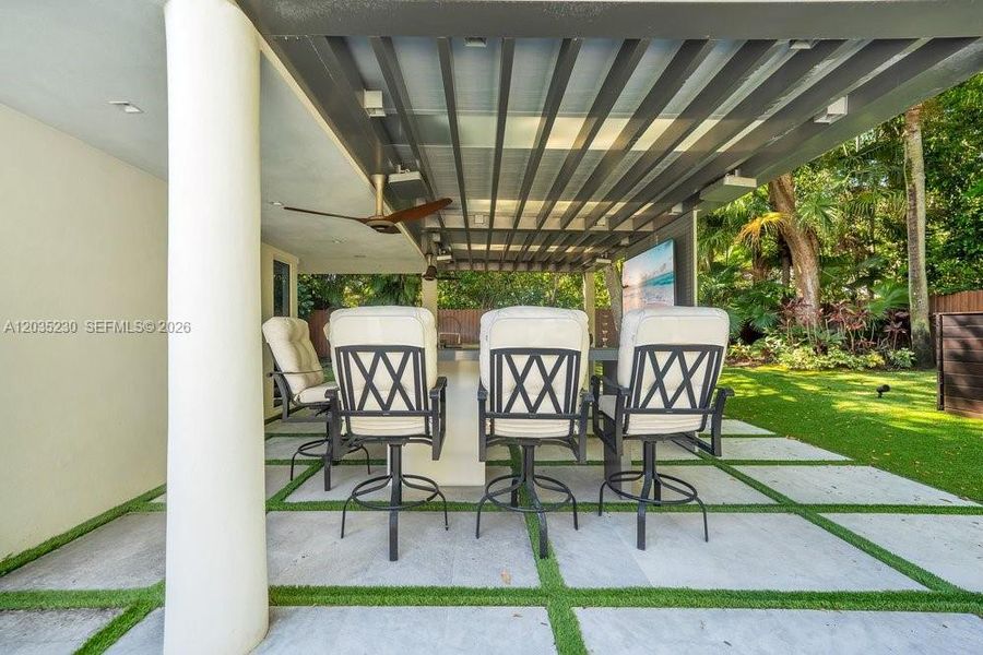 Exterior details and patio area of a home in , Pinecrest (Image 24). Exterior details and patio area of a home in , Pinecrest (Image 24).