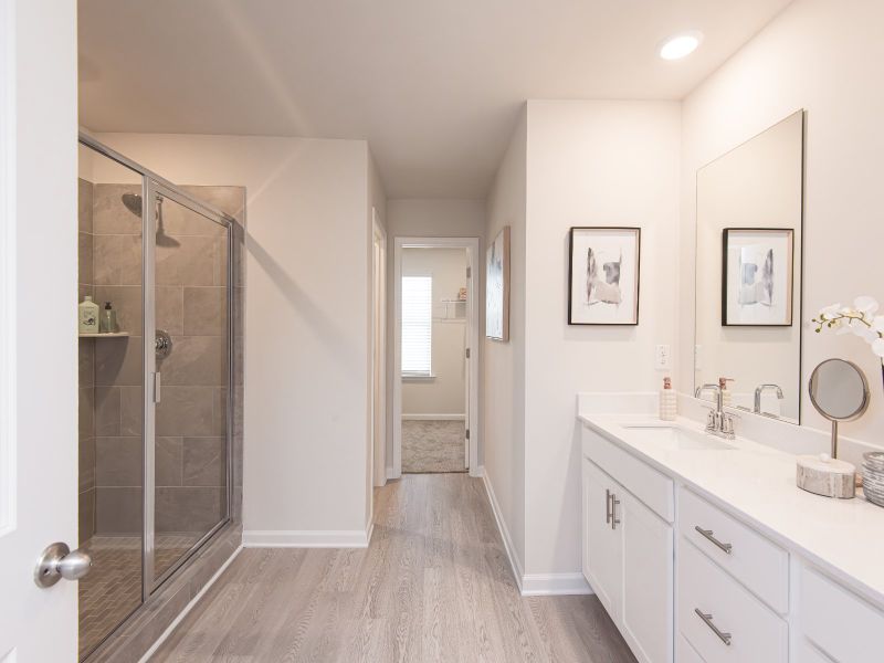 Furnished interior view inside a new home in Preserve at Mountain Creek, Pendergrass (Image 15).