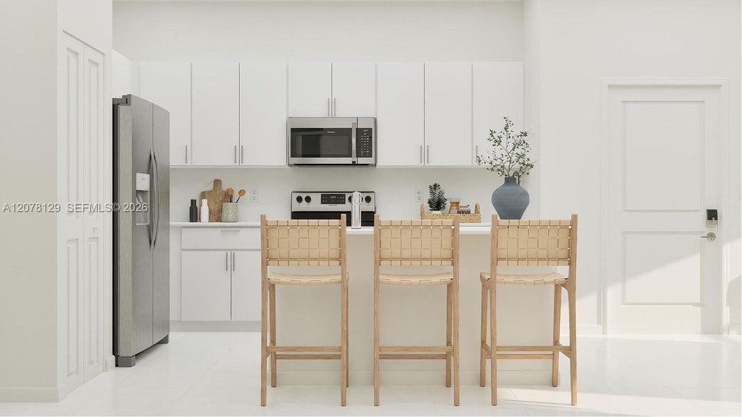 Furnished interior view inside a new home in Breezewood, Miami (Image 13).