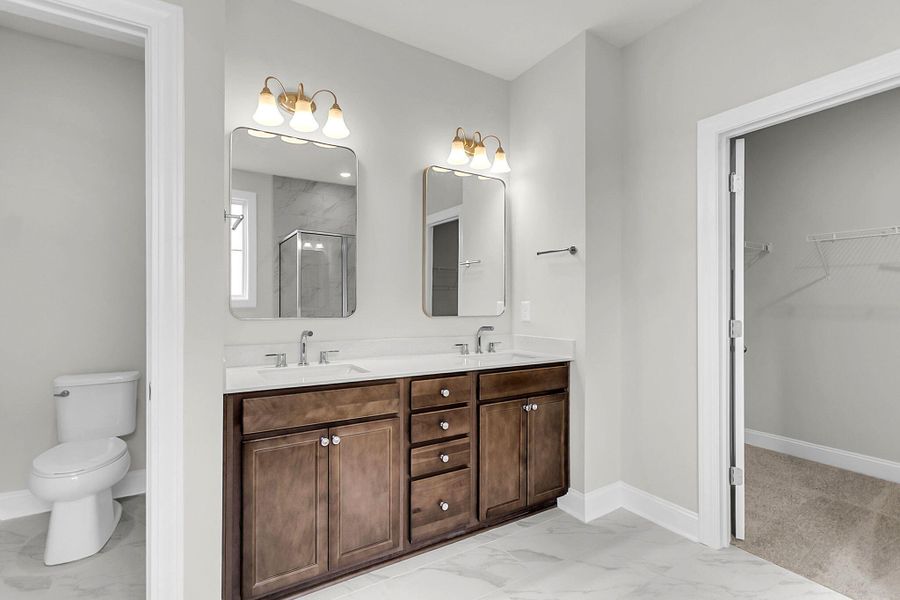 Furnished interior view inside a new home in Tidewater at Lakes of Cane Bay, Summerville (Image 8).