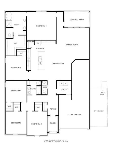 2D floor plan layout of this home in Silverthorne, Conroe, TX (Image 3).