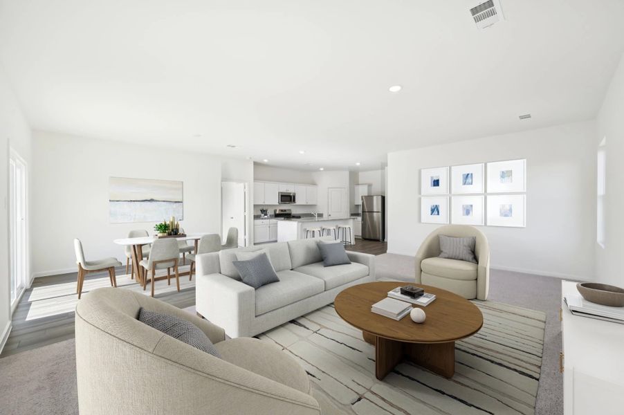 Representative furnished interior of a home built from the Firefly by Starlight Homes in Ashland, Angleton (Image 5).