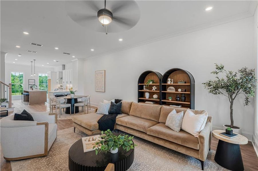Furnished interior view inside a new home in Waterhaven, Cumming (Image 14).