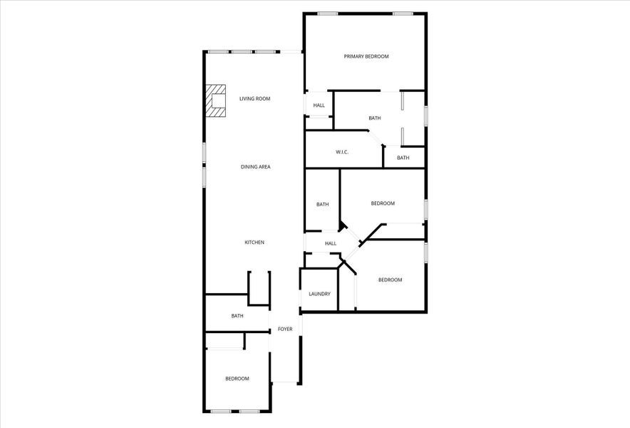 2D floor plan layout of this home in , La Porte, TX (Image 4).
