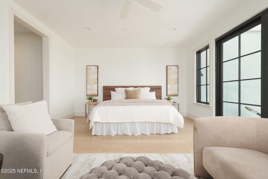 Furnished interior in a model home at Townhomes on 1st in Jacksonville Beach (Image 25).