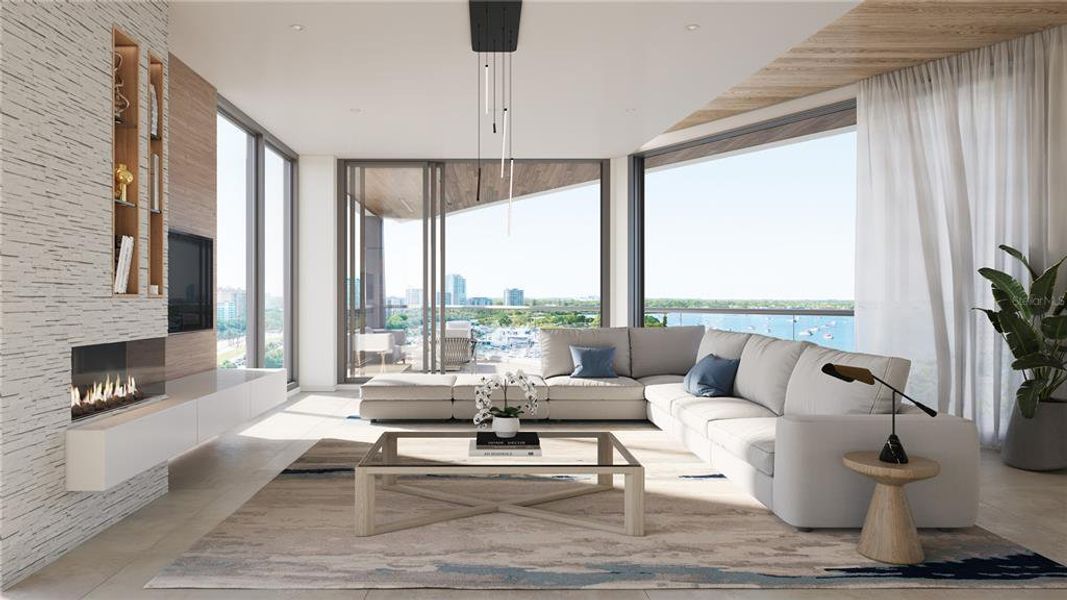 Furnished interior view inside a new home in SIX88, Sarasota (Image 7). Furnished interior view inside a new home in SIX88, Sarasota (Image 7).