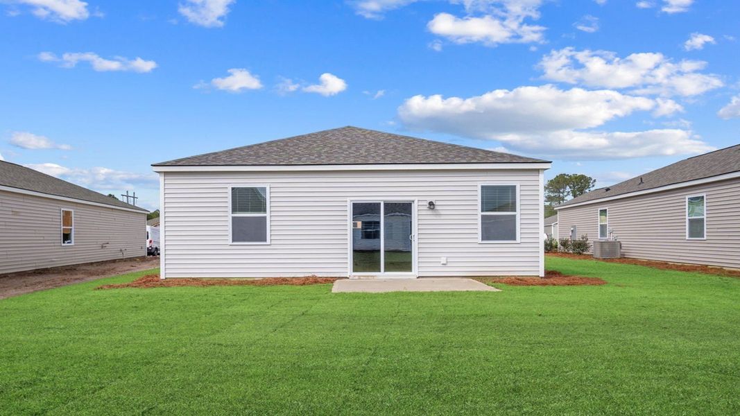 Exterior details and patio area of a home in The Retreat at East Argent, Ridgeland (Image 2). Exterior details and patio area of a home in The Retreat at East Argent, Ridgeland (Image 2).