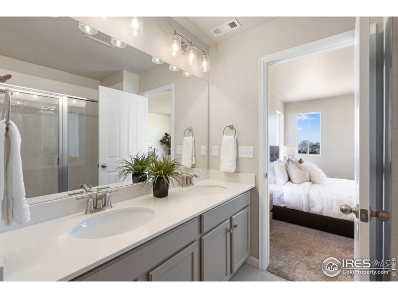 Furnished interior view inside a new home in Spring Valley, Longmont (Image 11). Furnished interior view inside a new home in Spring Valley, Longmont (Image 11).