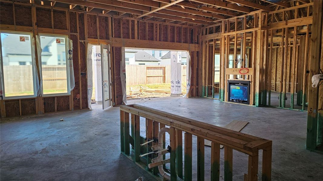 In-progress construction of a new home in Sienna 65', Missouri City, TX (Image 4).