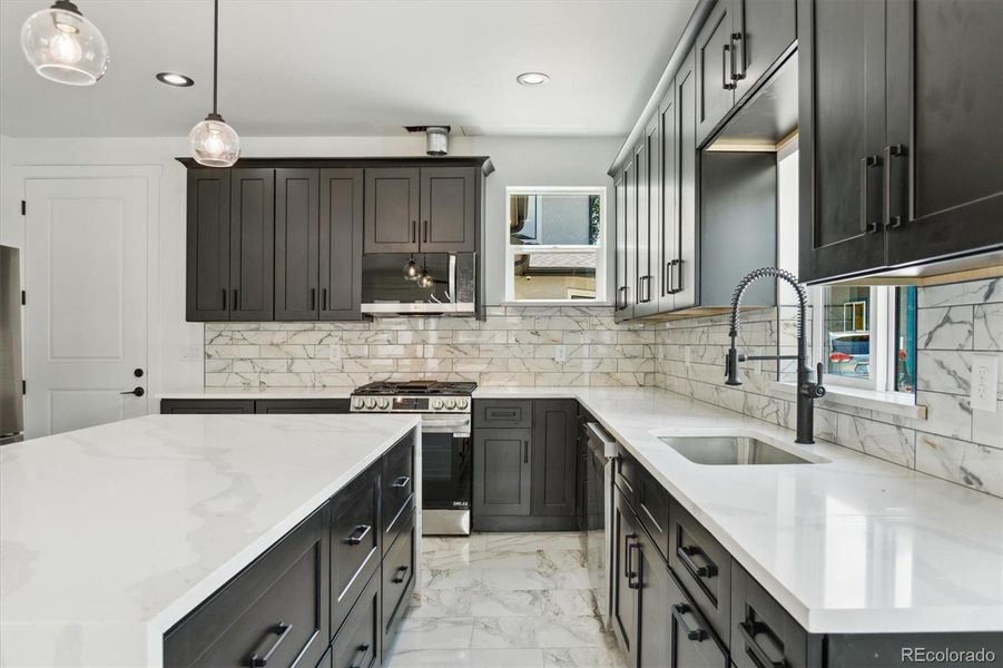 Furnished interior view inside a new home in , Denver (Image 6).