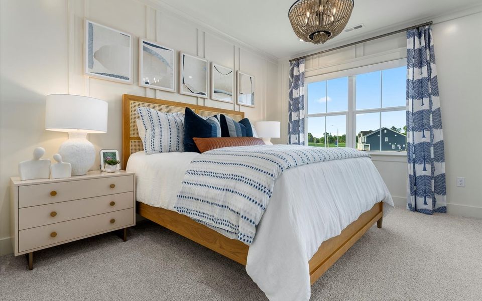 Representative furnished interior of a home built from the Lennox by Brookfield Residential in Townhomes at Wendell Falls, Wendell (Image 12).