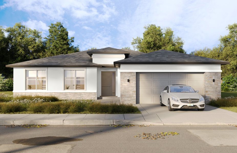 Representative exterior photo of a completed home built from the The Heron by Estela Living in Palm Coast, Palm Coast, FL (Image 3).