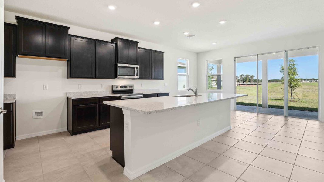 Representative furnished interior of a home built from the Laurel by D.R. Horton in Ocala Preserve, Ocala (Image 2).