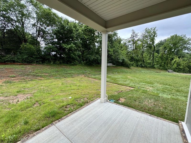 Exterior details and patio area of a home in Woods Crossing, Gallatin (Image 31).