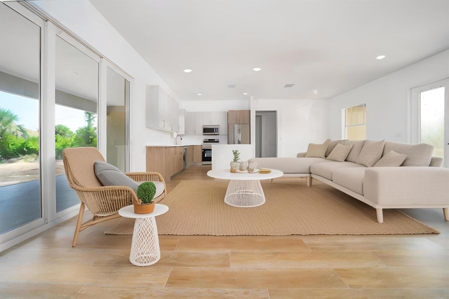 Furnished interior view inside a new home in , Port Charlotte (Image 12). Furnished interior view inside a new home in , Port Charlotte (Image 12).