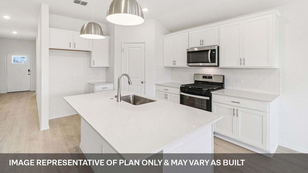 Furnished interior view inside a new home in Valverde, Bastrop (Image 3).