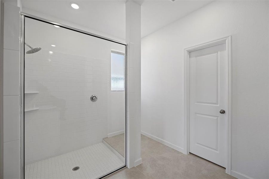 Huge walk-in shower!