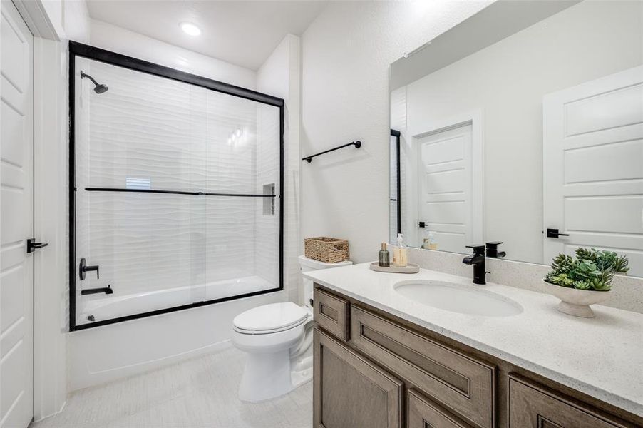 Furnished interior view inside a new home in , Oak Point (Image 33).