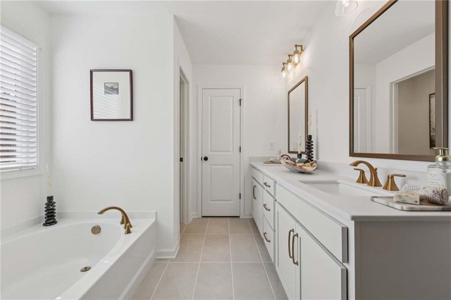 Furnished interior view inside a new home in Arbors at Richland Creek, Buford (Image 9). Furnished interior view inside a new home in Arbors at Richland Creek, Buford (Image 9).