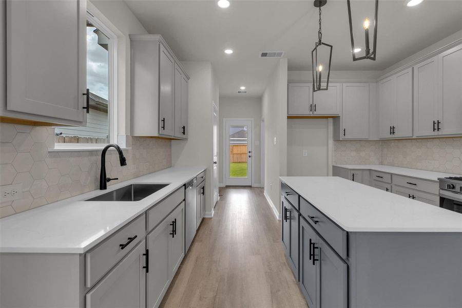 Furnished interior view inside a new home in Elyson, Katy (Image 10).
