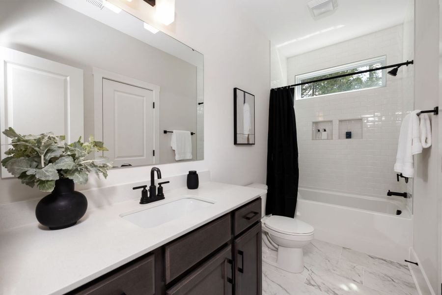 Representative furnished interior of a home built from the Kemp by True Homes in Stonebridge Fairways, Monroe (Image 19). Representative furnished interior of a home built from the Kemp by True Homes in Stonebridge Fairways, Monroe (Image 19).