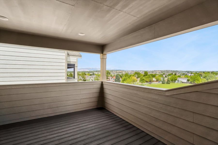 Exterior details and patio area of a home in Pony Park, Colorado Springs (Image 4).