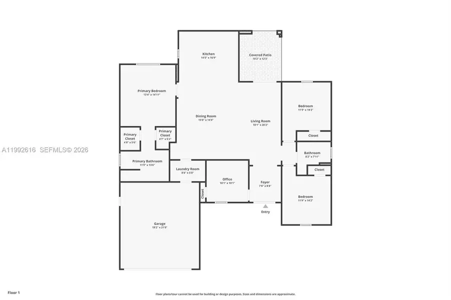 2D floor plan layout of this home in , Cape Coral, FL (Image 4).