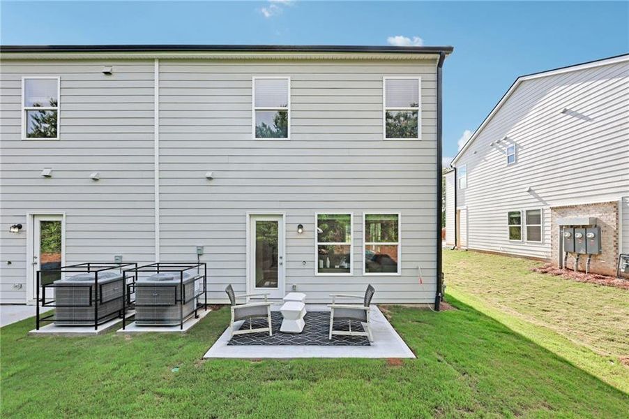 Exterior details and patio area of a home in Artisan Walk, Fairburn (Image 28). Exterior details and patio area of a home in Artisan Walk, Fairburn (Image 28).