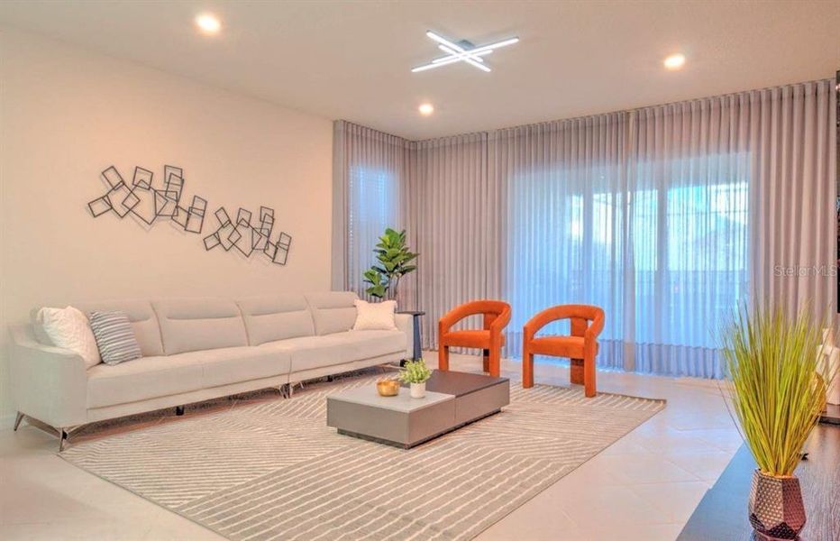 Furnished interior view inside a new home in , Clermont (Image 11).