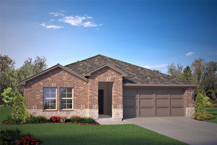 Front Elevation - D.R. Horton's Texas Cali elevation B- All Home and community information, including pricing, included features, terms, availability and amenities, are subject to change at any time without notice or obligation. All Drawings, pictures, photographs, video, square footages, floor plans, elevations, features, colors and sizes are approximate for illustration purposes only and will vary from the homes as built. Front Elevation - D.R. Horton's Texas Cali elevation B- All Home and community information, including pricing, included features, terms, availability and amenities, are subject to change at any time without notice or obligation. All Drawings, pictures, photographs, video, square footages, floor plans, elevations, features, colors and sizes are approximate for illustration purposes only and will vary from the homes as built.