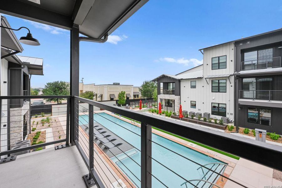 Exterior details and patio area of a home in , New Braunfels (Image 3).
