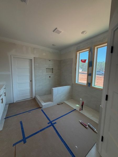 In-progress construction of a new home in WOODMONT RESERVE, Roopville, GA (Image 10).