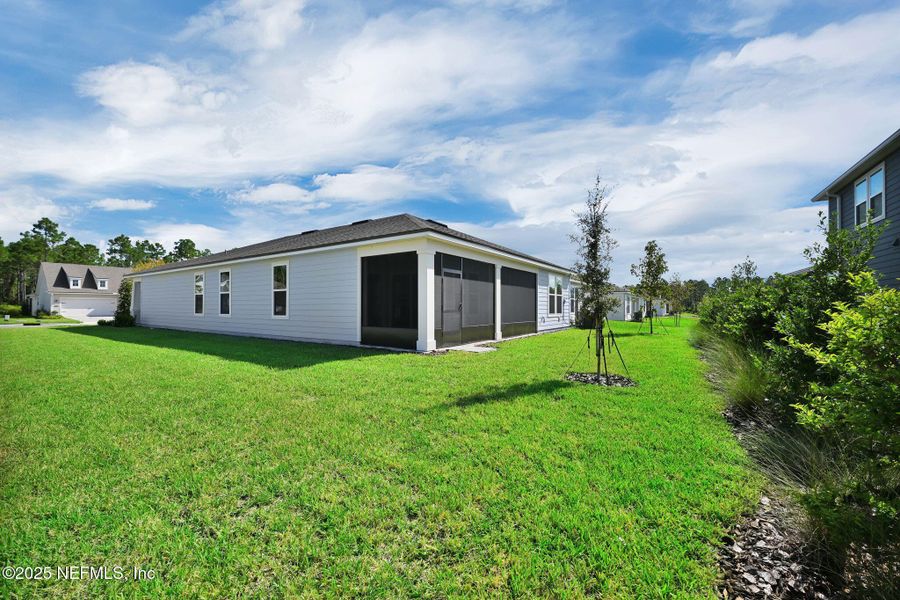 Exterior details and patio area of a home in Del Webb Nocatee, Ponte Vedra (Image 21).