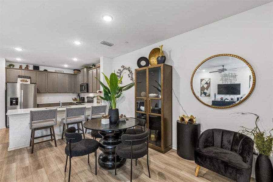 Furnished interior view inside a new home in Cloverleaf Crossing Townhomes, Mesquite (Image 11).