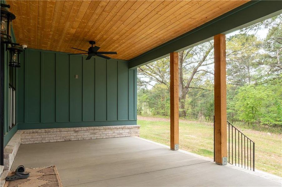 Exterior details and patio area of a home in , Silver Creek (Image 23). Exterior details and patio area of a home in , Silver Creek (Image 23).