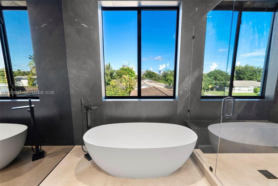 Furnished interior view inside a new home in , Miami (Image 12).