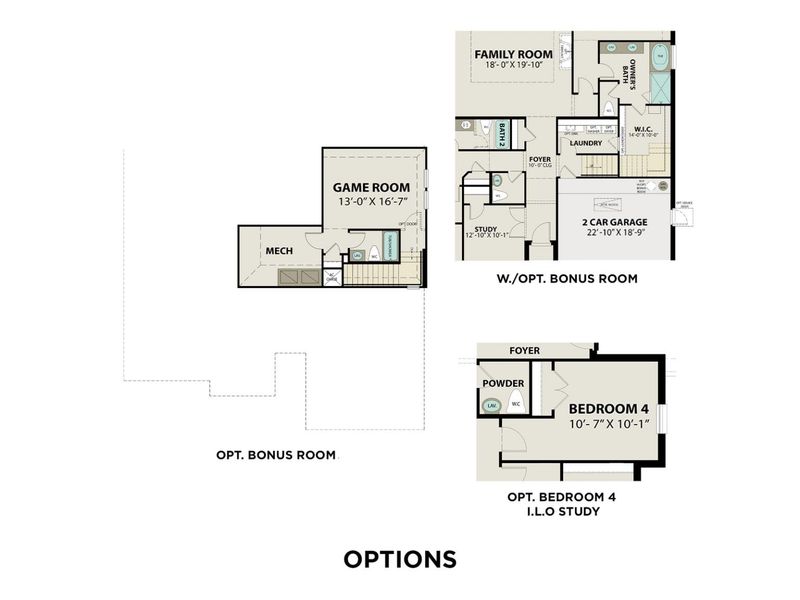 2D floor plan layout for the The Edward A by Davidson Homes LLC in Lago Mar, Texas City, TX (Image 5).